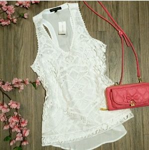 NWT Banana Republic Lace/Crochet Tank